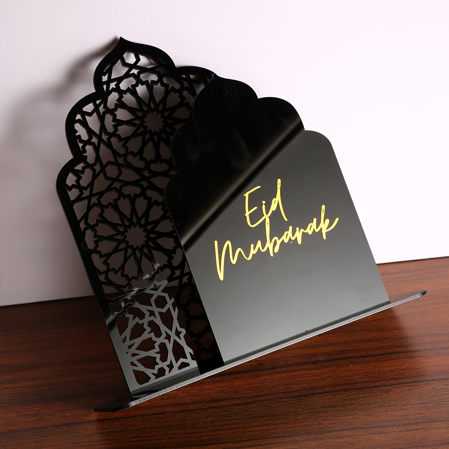 Custom Eid Mubarak acrylic table sign for wholesale buyers