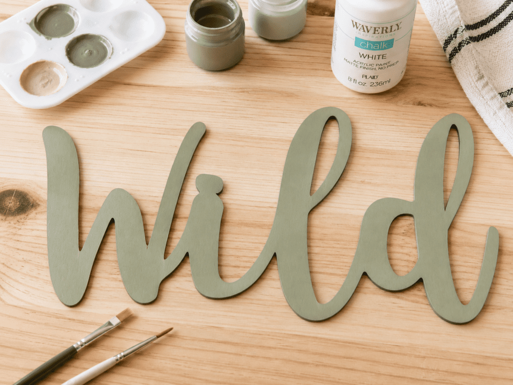 sealed painted wooden craft with durable finish