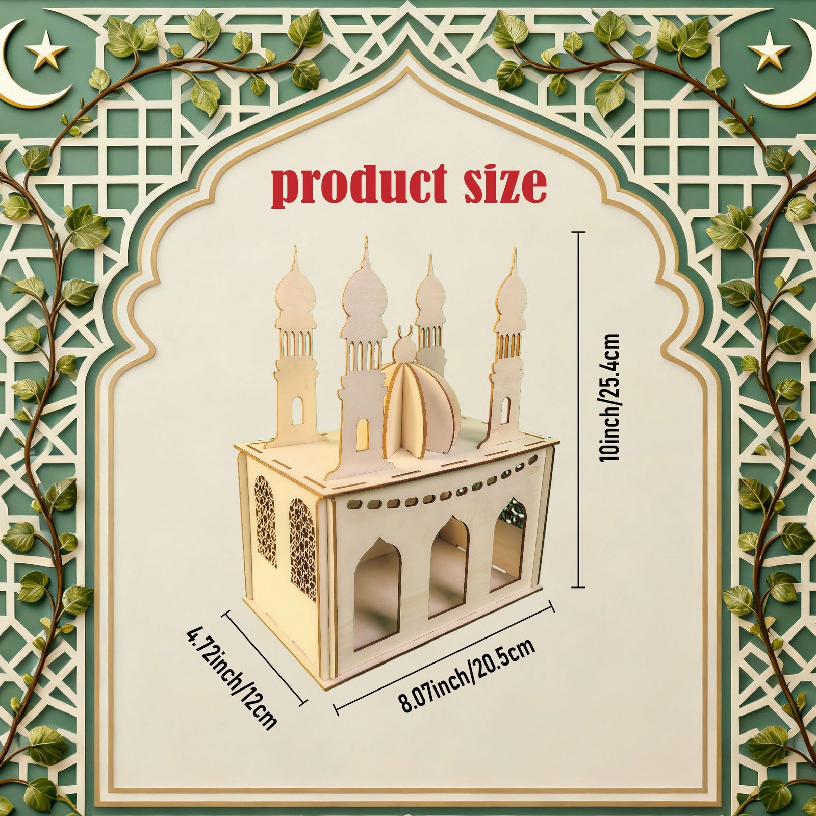 Custom wooden mosque table decoration for wholesale buyers