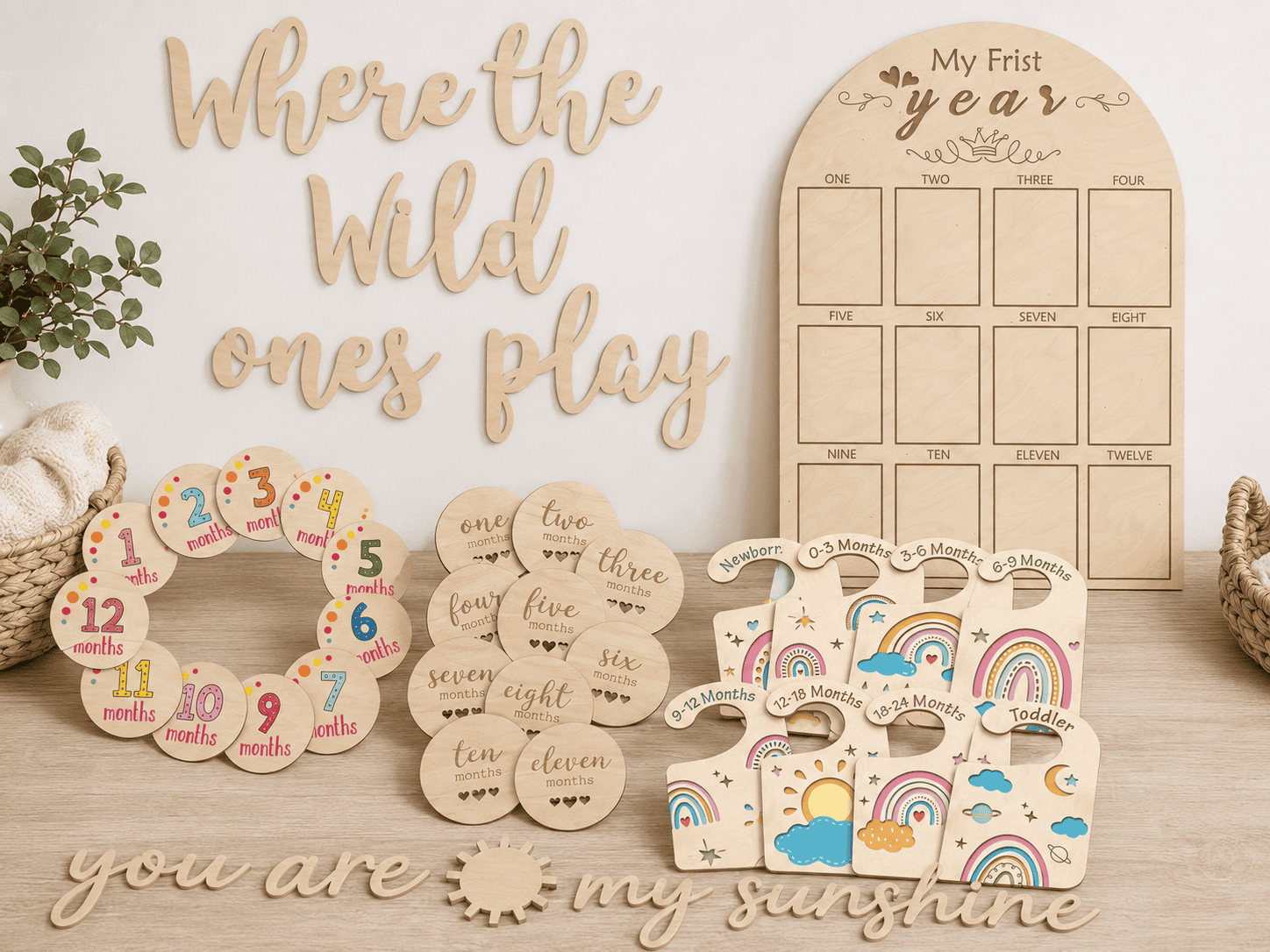 Custom wooden baby nursery decor collection for OEM and wholesale buyers
